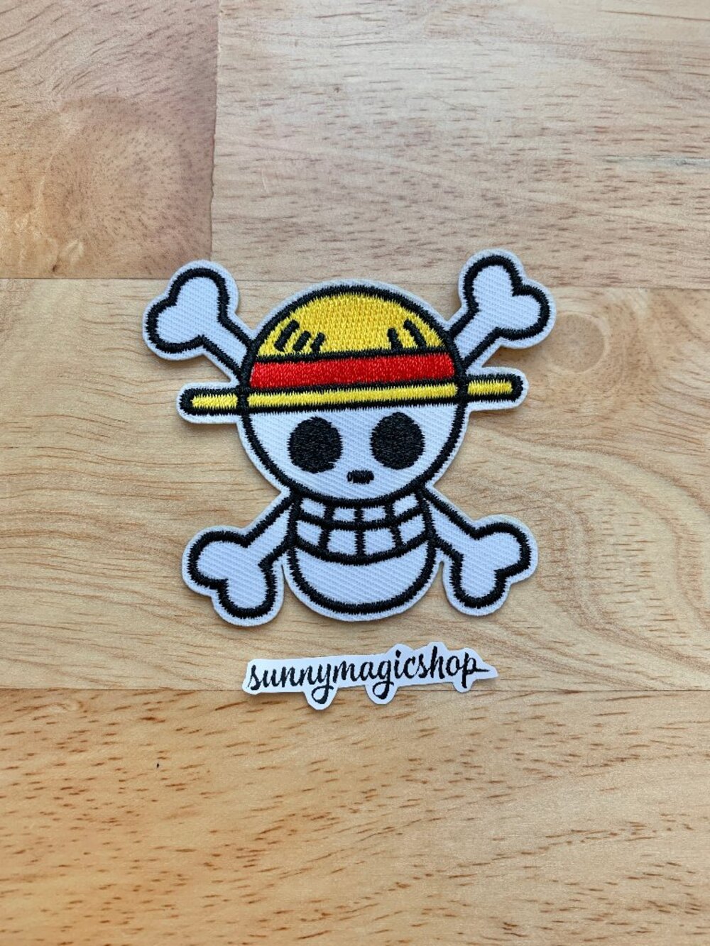 One Piece Anime Embroidered Patch Jolly Roger Strawhat Skull Logo Luffy
